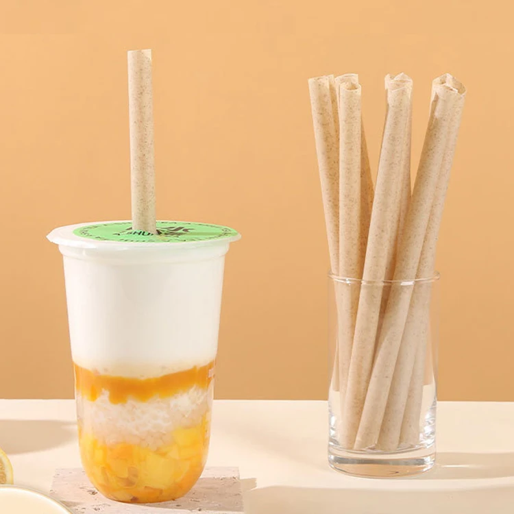 6mm 8mm 12mm Sugarcane Straws Disposable Sugarcane Bagasse Straws Compostable