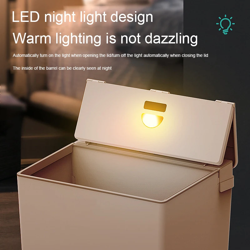 Smart sensor trash can bathroom bedroom Innovation One step collections automatic bag collection electric Smart sensor trash can