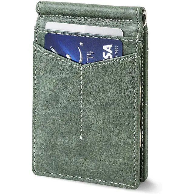 Wholesale customized genuine leather product rfid wallet for men