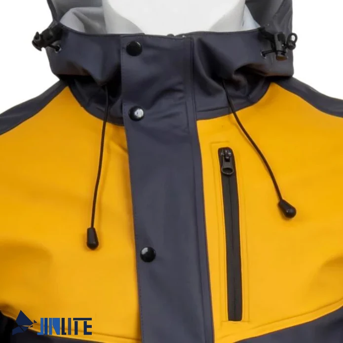 New Product  Fashion 220G Pu Jacket Waterproof Raincoat 100%Pu jacket with Seamless pocket