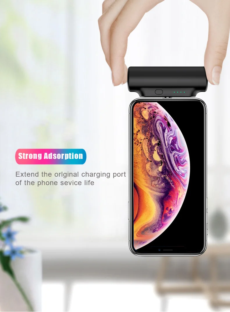 2021 New Design micro custom power bank chargers easy-carry 3000mah magnetic wireless power bank for Iphone Samsung