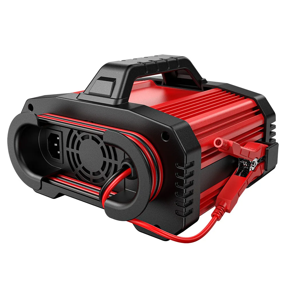 FOXSUR 25A battery charger  12V 24V lithium iron lead-acid car motorcycle charger hand withdrawal  jump start