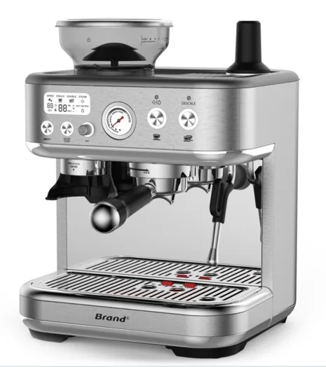 Top Rated Commercial Coffee Maker with Grinder Electric Espresso and Pourover Brewer Frother