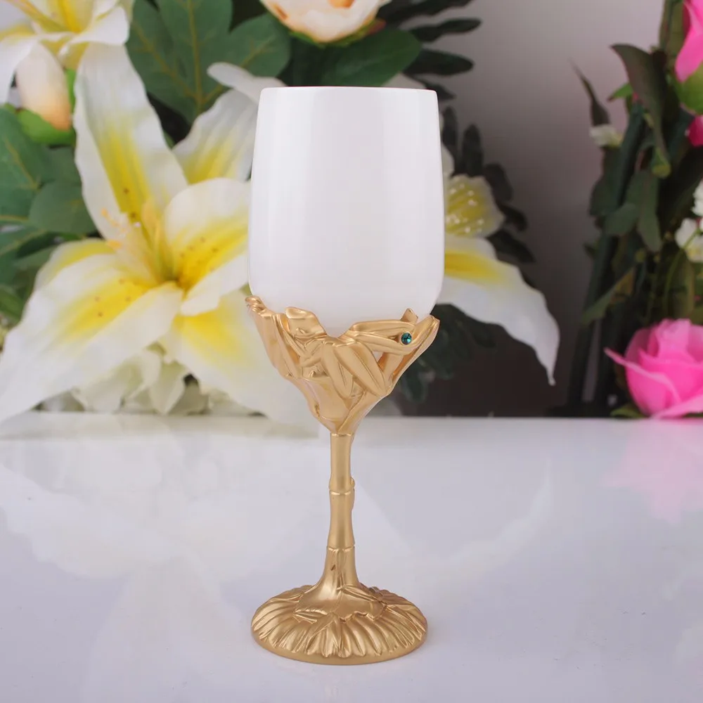 
Glass ceramic gold plating craft drinkware type wine and tea cups 
