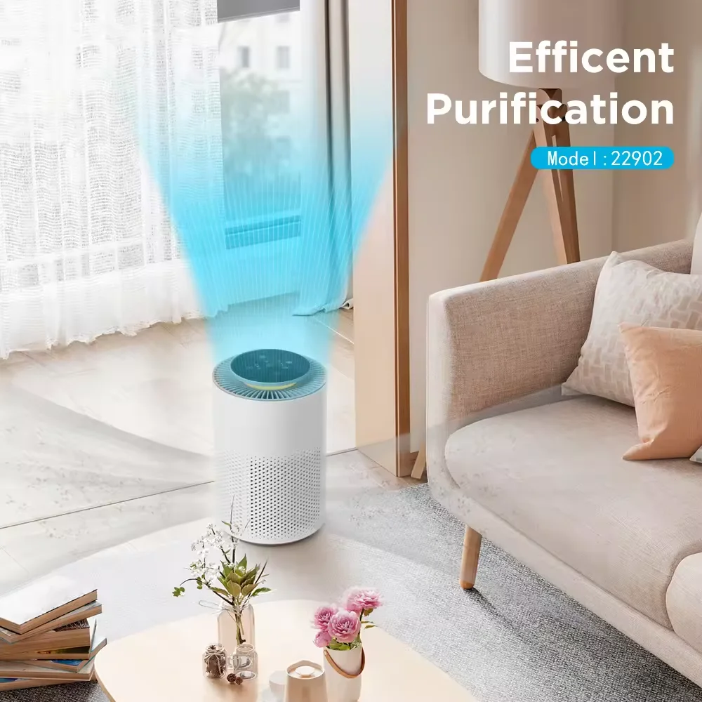 Air purifier with HEPA filter for bedroom, living room; FCC, CE, RoHS; OEM, ODM
