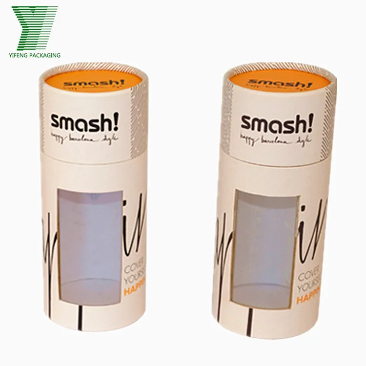Wholesale eco-friendly designer lipstick window small paper tube whiskey packing box white wine packaging box round paper tube