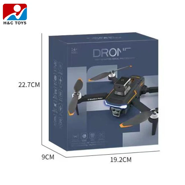 Dual camera folding aircraft with light intelligent obstacle avoidance rolling rotate rc drone with 4k camera