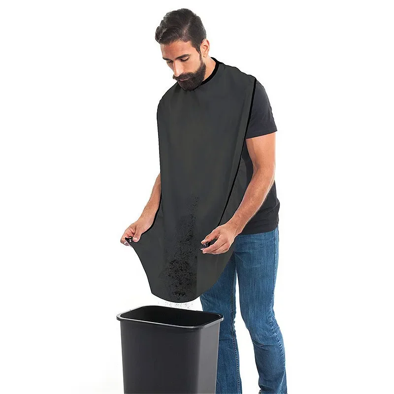 Male Shaving Apron Beard Catcher Cape Care Bib Face Shaved Hair Adult Bibs Shaver Cleaning Hairdresser