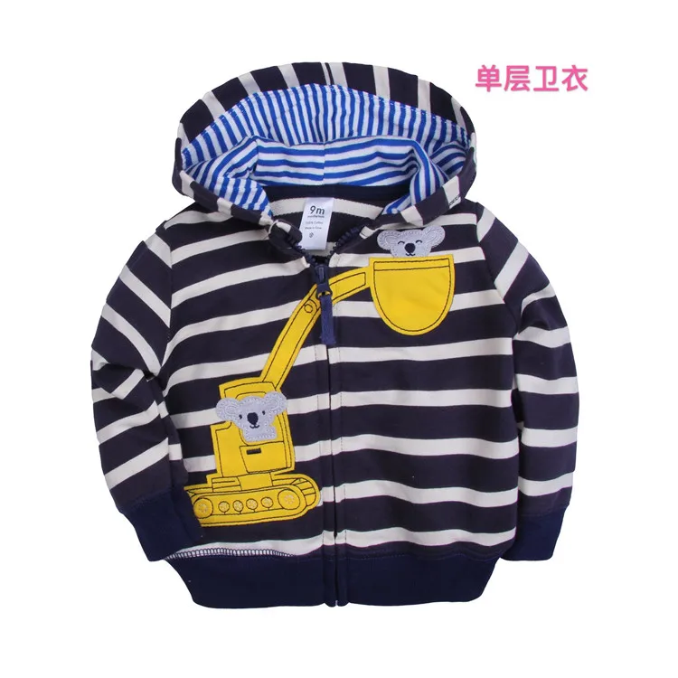 
Toddler animal pattern baby boy zip hoodie clothes hot sale long sleeve warm organic baby boys sweatshirts 