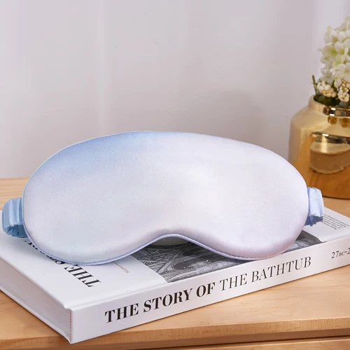 New design double sided sleeping eye mask silk weighted mulberry silk sleep mask