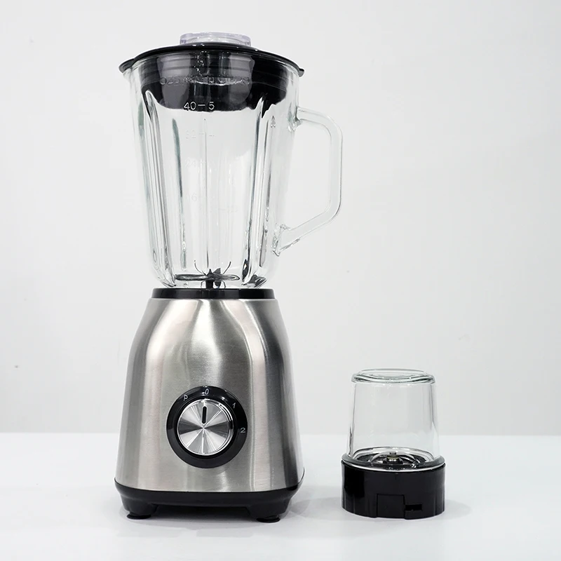 1.5L Volume Knob Style OEM Household Glass Large Jar Blender 350W  3 Speeds Multifunctional Retail Portable Blender