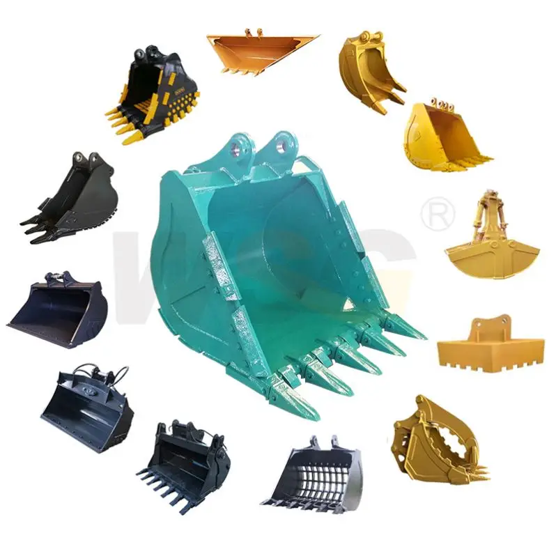 Excavators Rock Strength Skeleton Tilting Bucket Pc40 Pc55 Pc200 Pc210 Pc1000 Pc1250 0.5M3 0.8M3 0.93M3 Mini Buckets For 4 In 1