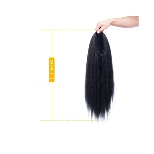 top quality  24 inches Drawstring elastic net 120 g synthetic hair extension