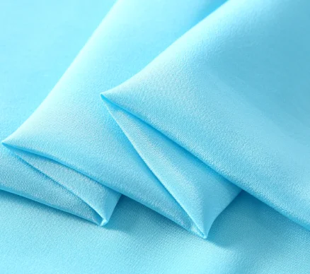 
luxury Bright color 114cm 16mm 100 mulberry silk crepe de chine fabric for girl clothing dress 