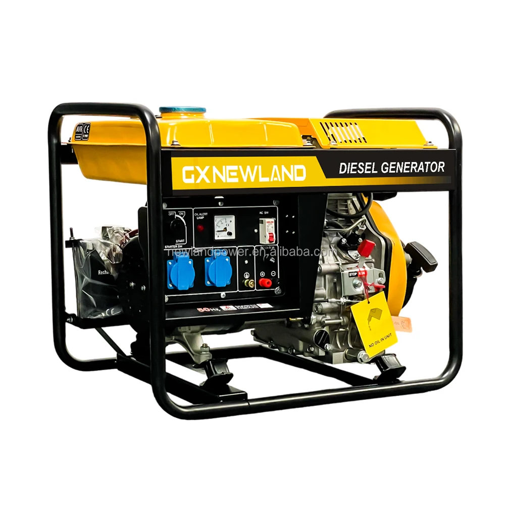 3kw 110V 230V 50Hz 60Hz Emergency Durable Portable Diesel Generator