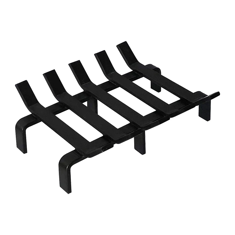 MYCAN solid steel fireplace log for outdoor tools pit wrought iron fireplace tools wood stove firewood burning rack holder black