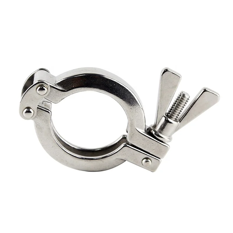 stainless steel heavy duty double pin tri-clamp tri clover clamp