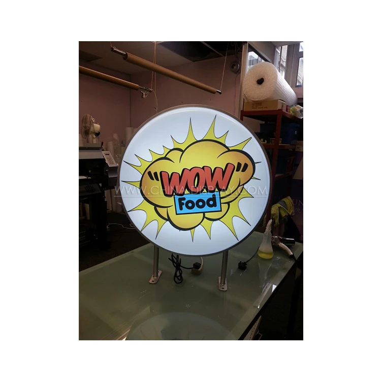 Custom Logo 3D Outdoor Electronic Acrylic Circle Signage Advertising Bar Indoor Led 24 X 36 Vacuum Form Beer Light Box For Wall