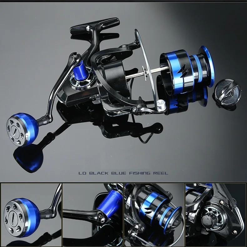 2023 Hot Selling Full Metal LD Spinning Reel Fishing Wheel Metal Rocker Arm Finely Carved Ball Handle