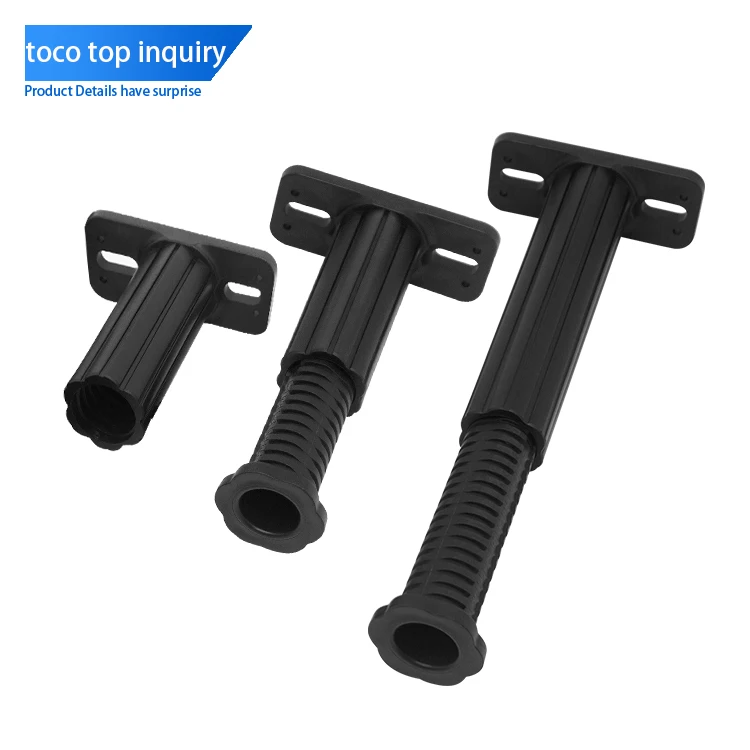 Toco Multifunctional Plastic Legs For Furniture Kitchen Cabinet Sofa Table Abs Plastic Adjustable Height Inserts Cabinet Leg