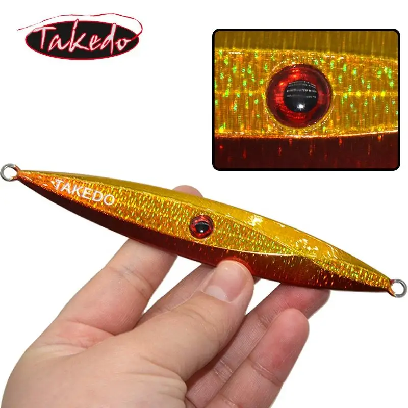 TAKEDO JY12 12cm 100g Cyclops Lead Metal Jig Fast Sinking Speed Fall Bait Fishing Weights Jigs Lures Sinker
