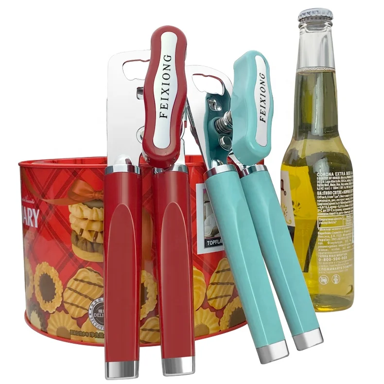 Feixiong 2023 High-Level Design Manual Iron Can Opener Beer Bottle Opener Smooth Edge Tin Jar Multifunctional Metal Can Opener