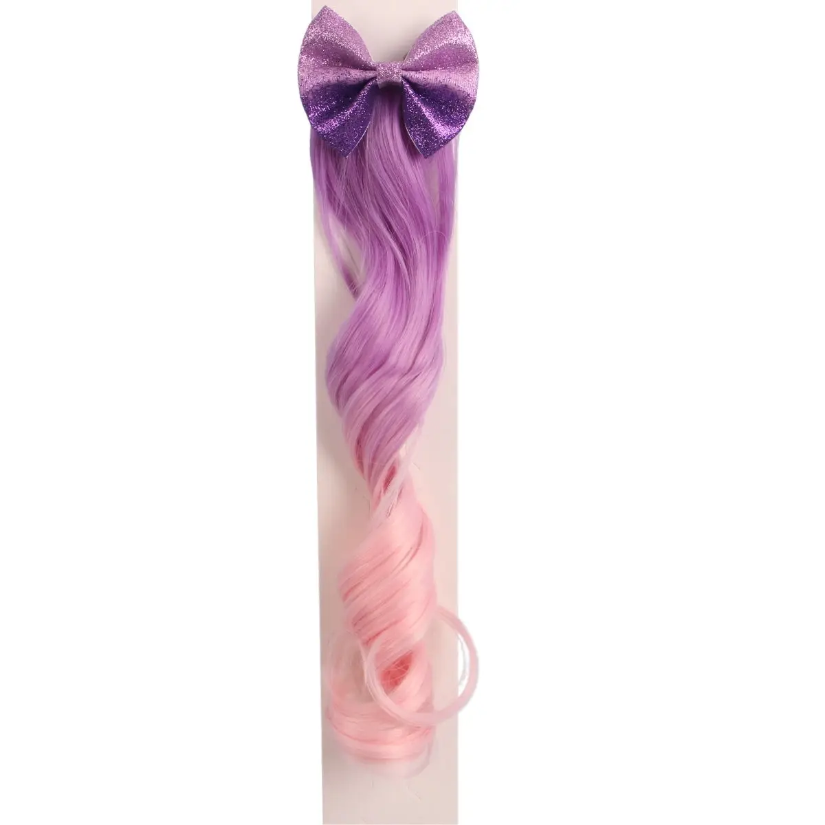 Colorful Curly Wig Glitter Clip Hair Piece Kids Hair