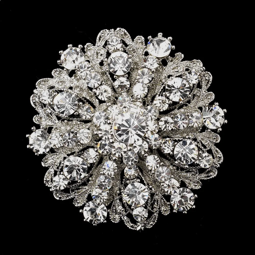  Brooch Pin badges Cute Multi-Color Rhinestone flower broches jewelry for