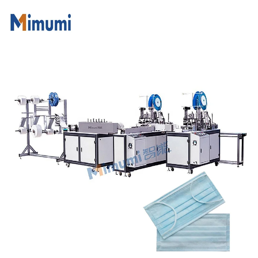 
1+2 Full automatic disposable surgical face-mask production line 