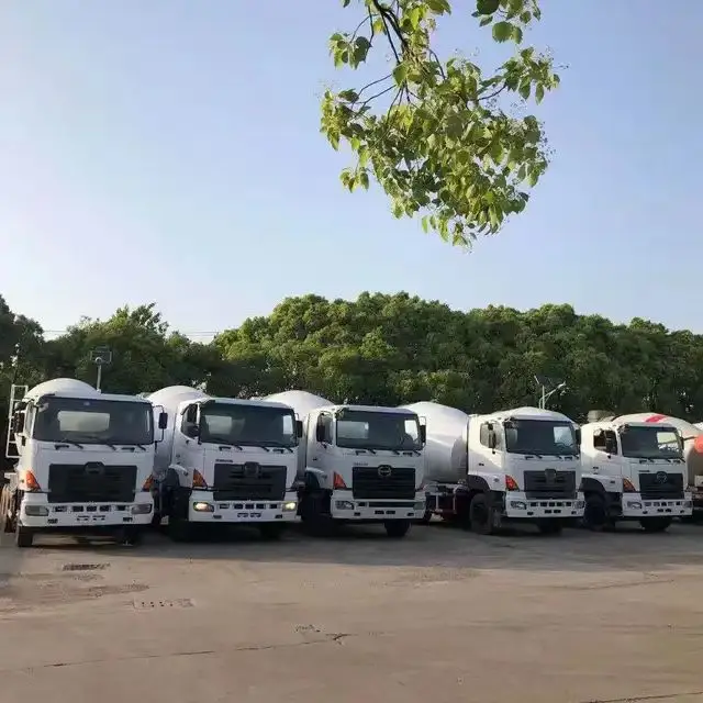 used sany Hino howo shacman beiben 6m3 8m3 9m3 10m3 12m3 16m3 cement concrete mixer truck for sale