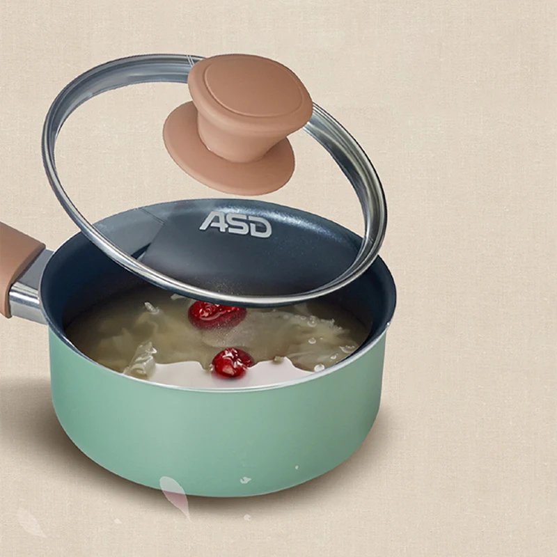 ASD Green Panelas Nonstick Pots and Pans Kitchen Aluminum Cooking Pot Set Non Stick Cookware Induction Cooker