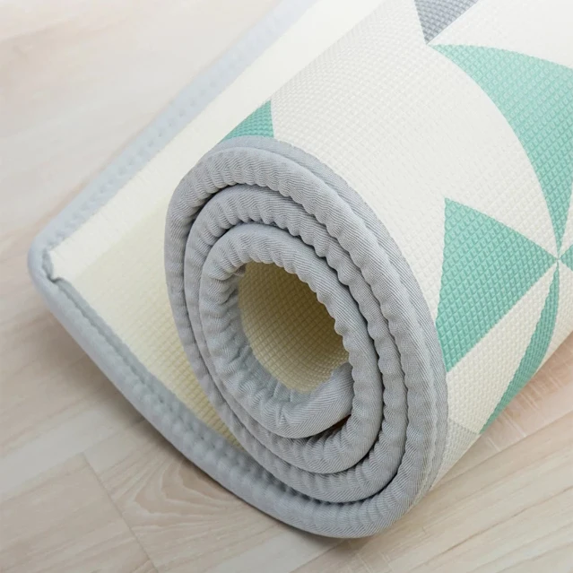 
Custom size knitted mesh fabric for baby play mat kids foam floor mats in stock 