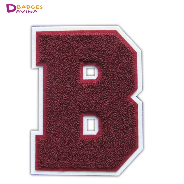 
Custom chenille letter patches for clothing 