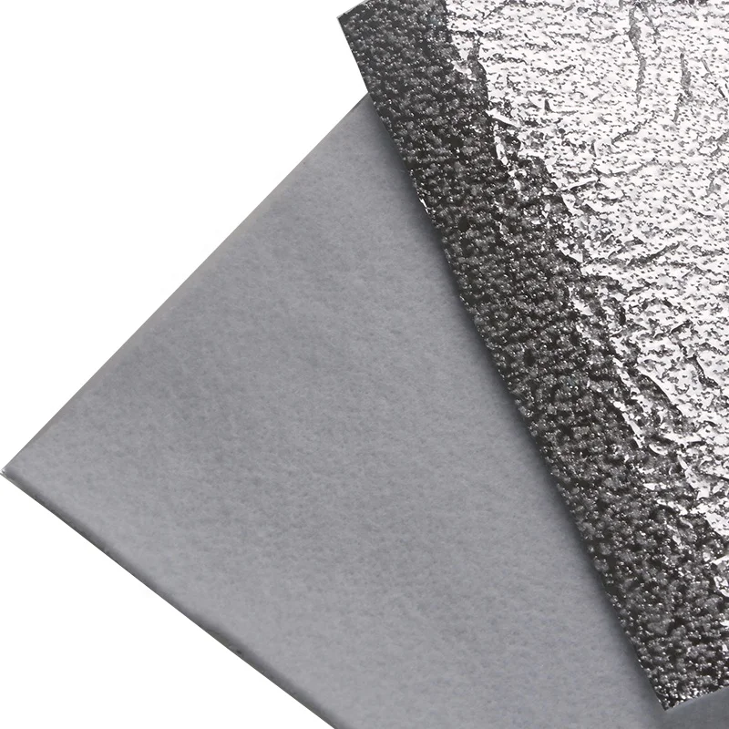 
China factory 100% polyester needle felt with aluminum foil membrane 