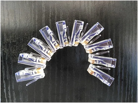  Реальный 1000 шт./пакет 8P8C Wlan Lan RJ45 разъем порта Ethernet 0 25 медный COB Интернет-кабель