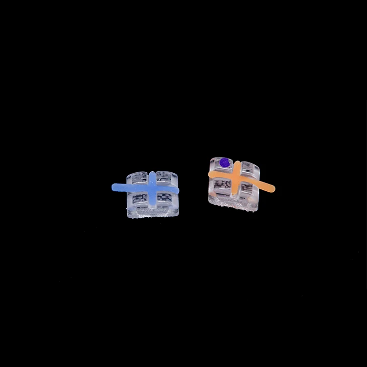 Dental Braces Orthodontic Sapphire Brackets with indicator Sapphire Brackets