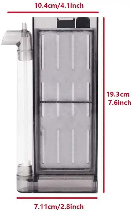 Тихий пластиковый аквариумный фильтр с воздушным приводом 3 экологически чистыми фильтрующими элементами для аквариума