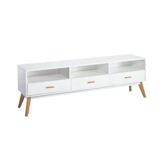 Nordic modern design TV unit material MDF with oak TV stand for living room furniture