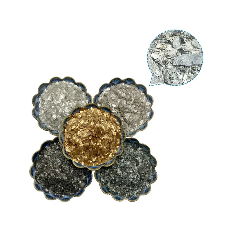 Покрытия для краски, слюдяные хлопья, разные цвета, 1-3 мм, 3-5 мм