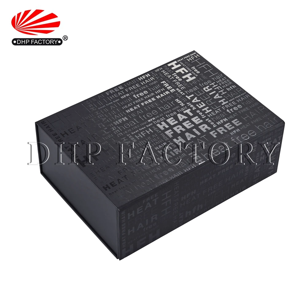 Black Custom Logo Foldable Magnetic Premium Luxury Recyclable Rigid Cardboard Paper Packaging Clothing Box Flip Top Gift Boxes