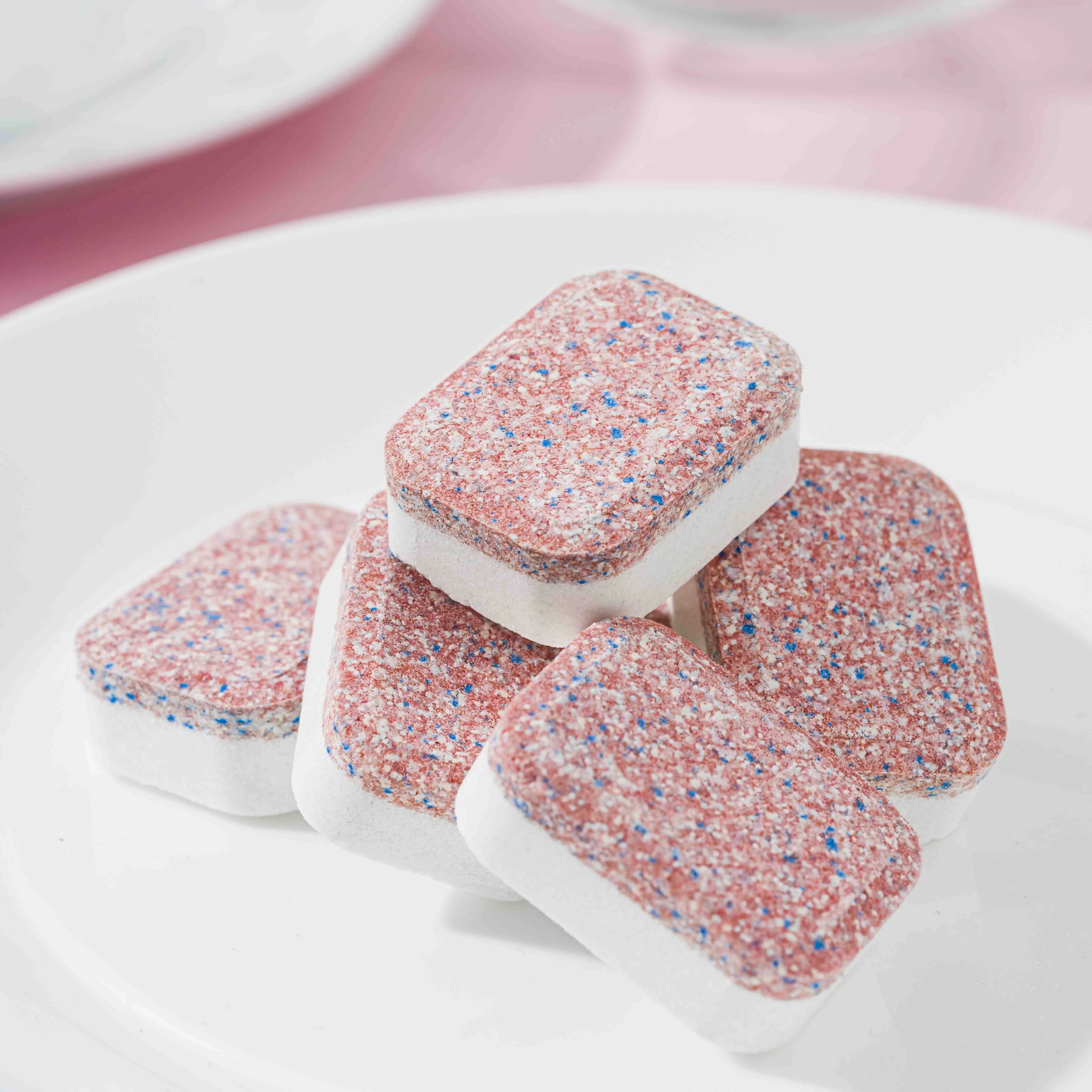 2023 TOP SALE 20g OEM ODM Kitchen detergent Dishwasher Thick Grease oil stain remove concentrated tableware dishwasher tablet