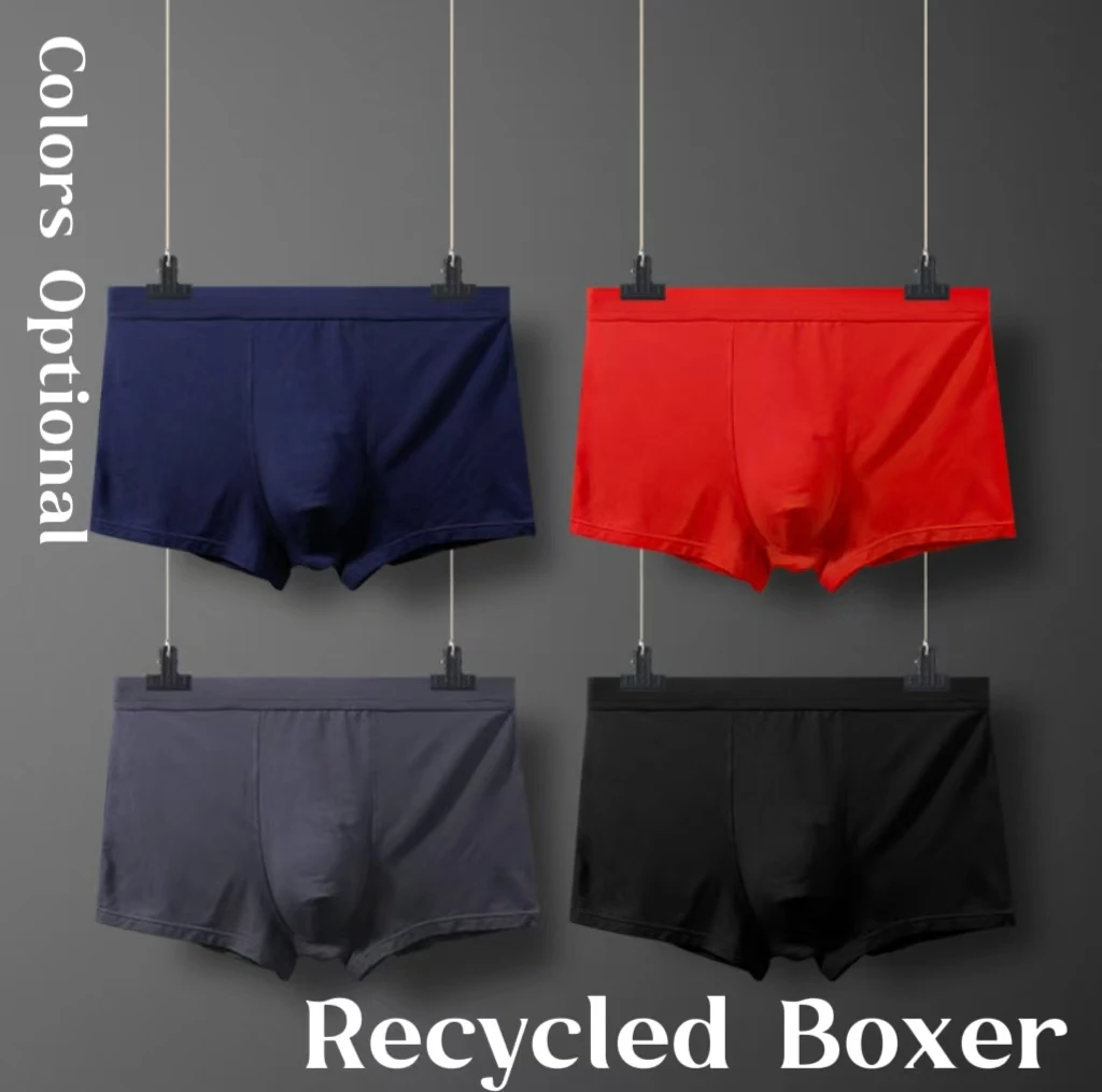 recycled plus size mens shorts boxer briefs underwear men 7XL