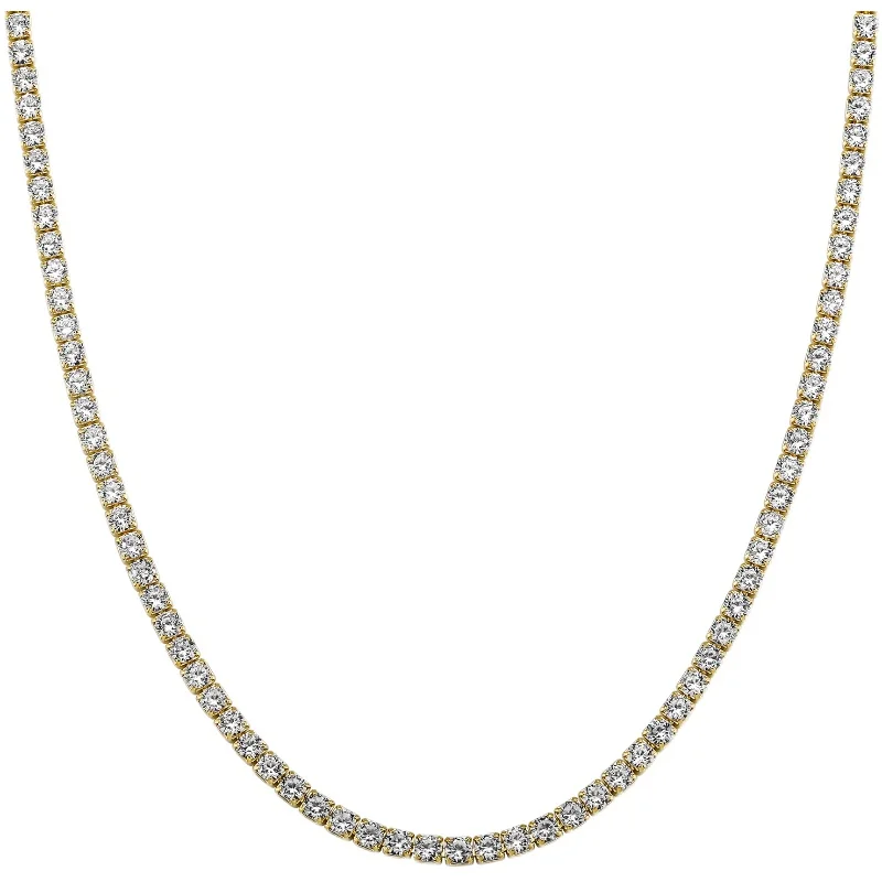 Fashionable street personality cool male female accessories hip hop tennis chain 925 sterling silver set zircon necklace