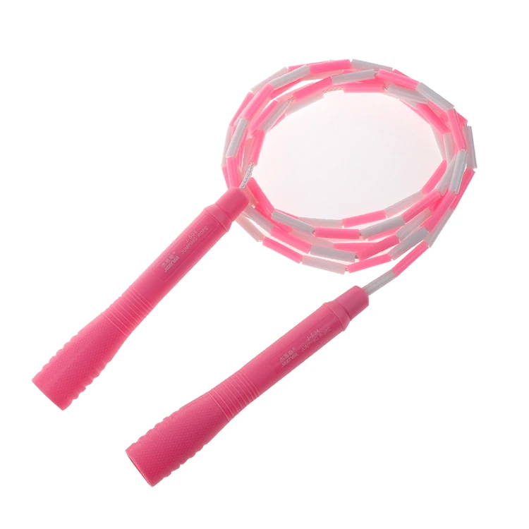 
Premium quality custom adjustable Fitness exercise workout segmented beaded jump rope 