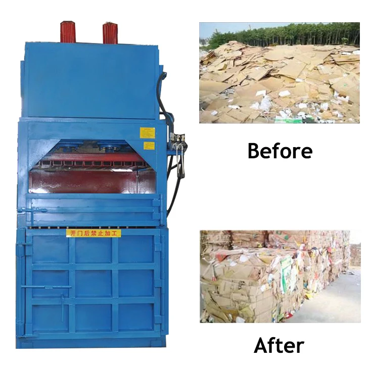 Aluminium Can Baling Machine Waste Paper Carton Recycling Machine Plastic Bottle Compactor Baler for Sale