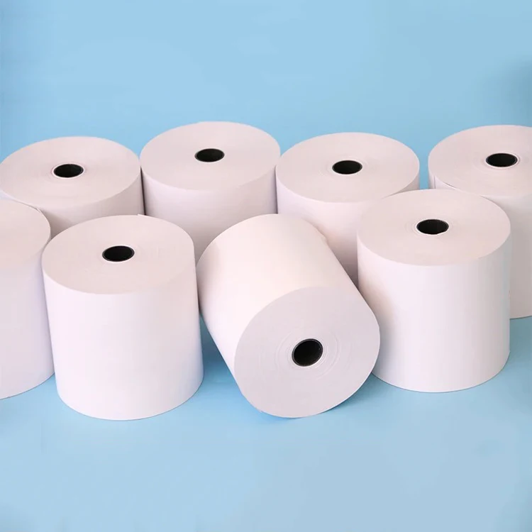 Manufacturer thermal paper 80x80 pos thermo rolls papel termico 80x80mm jumbo paper roll 80 by 80 paper size receipt printer