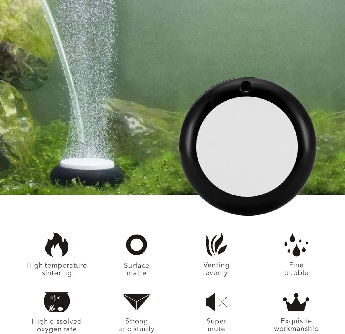 Hygger Fish Tank Aquarium Nano Furnace Blue And White Aquarium Air Disc Stone