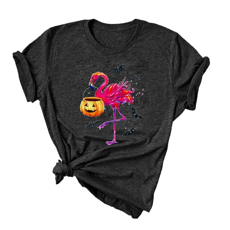 
Wholesale Custom Western Fashion Tee Tops Leopard Cactus Print T-Shirts 