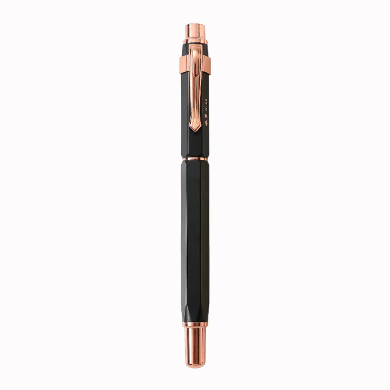 new Eternal life hexagonal metal signature pen rose gold business jewel pen corporate gift student office neutral pen