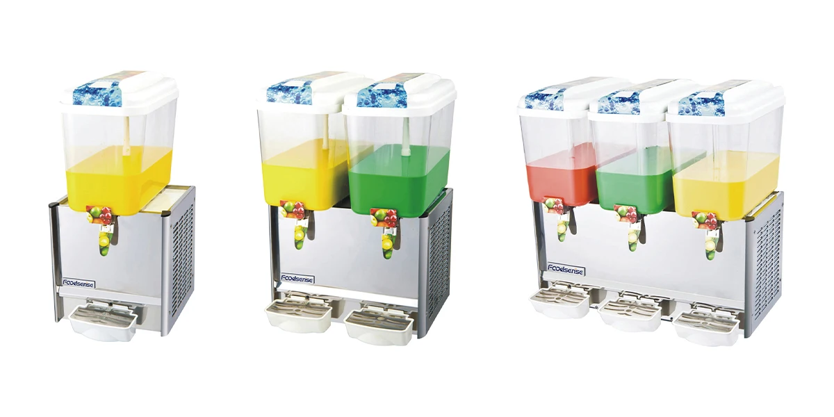 High-quality Commercial 12L*3 Juice Dispenser 3-tank Juice Soft Hot/Cold Drink Machine Orange Juice Cola Cold Beverage Dispenser